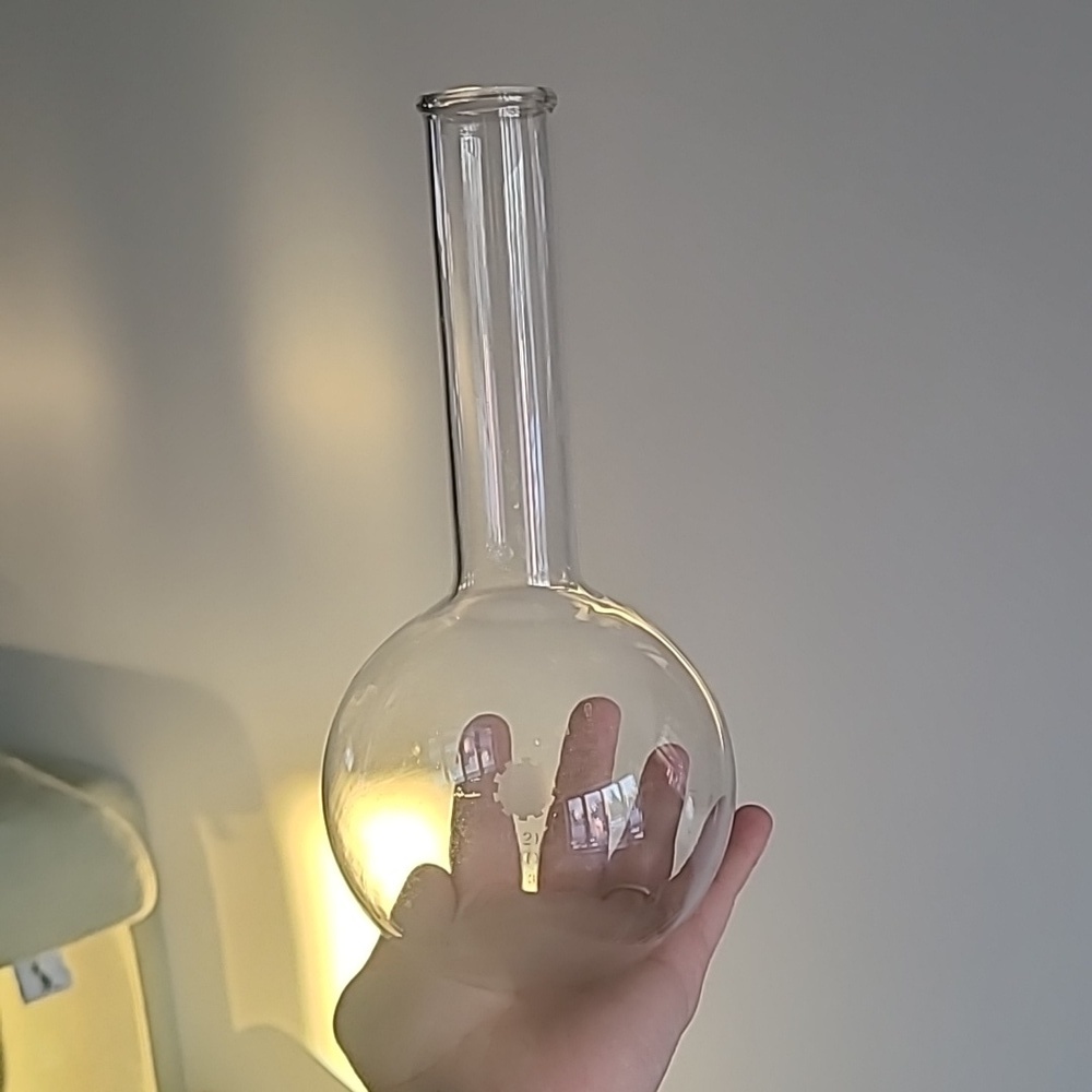 Vintage 500ML Round Bottom Lab Flask / Collectible Science Lab Glassware